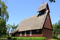 Fischerkirche aus Holz in Born auf dem Darß